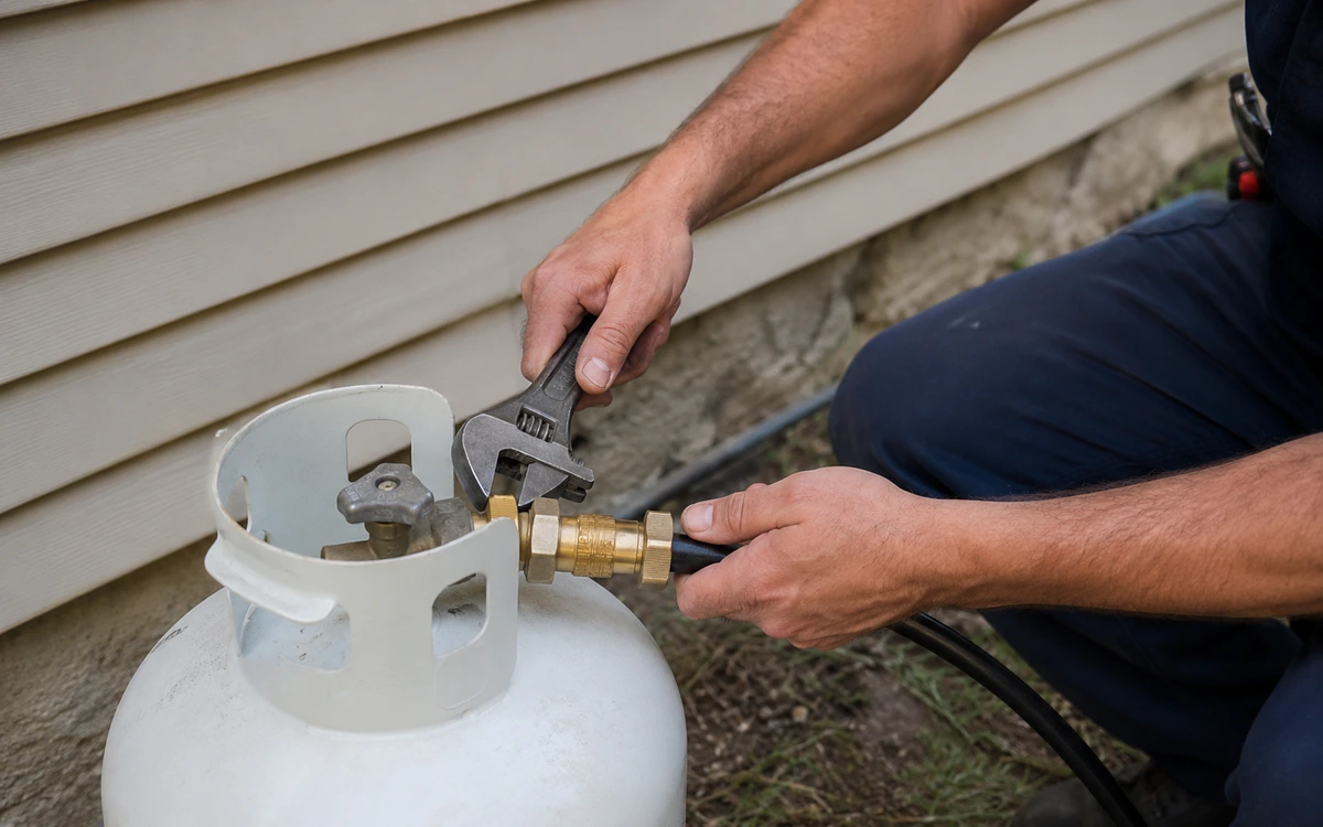 Residential propane tank installation contractor